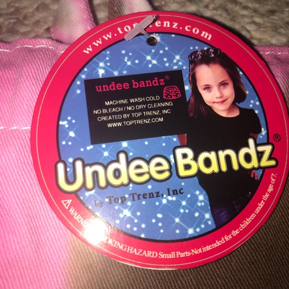 Undee Bandz Pink & Brown Heart Drawstring Bag - Picture 4 of 8